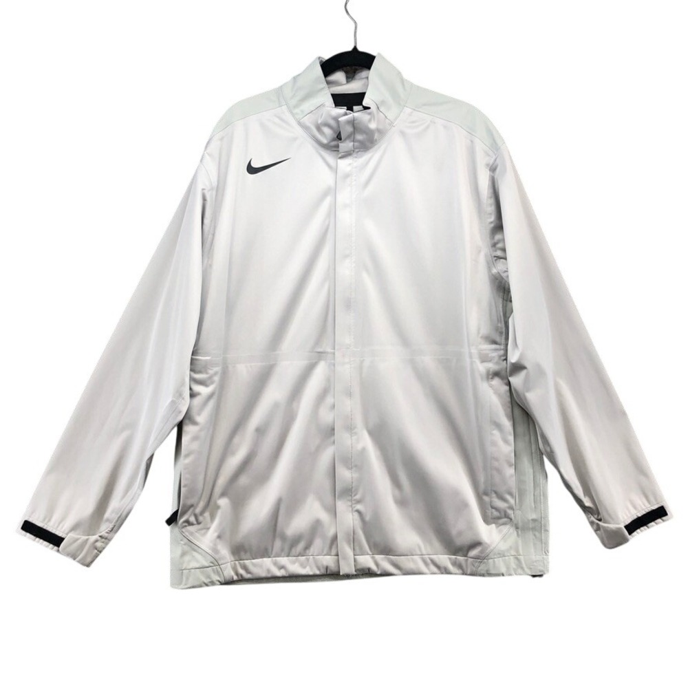 Nike Golf Jacket Mens XL Grey Storm-Fit Full Zip Windbreaker Golf Outdoor